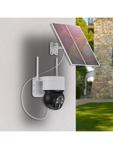 Choetech ASC006-WF solcellsdriven intelligent PTZ WiFi-kamera med 5W solpanel - vit