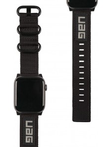 Urban Armor Gear Nato Eco-armband för Apple Watch 42 mm / 44 mm - Svart 19148C114040