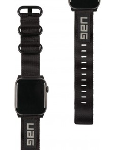 Urban Armor Gear Nato Eco-armband för Apple Watch 42 mm / 44 mm - Svart 19148C114040