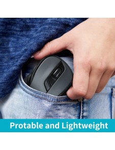 Rapoo M500 Tyst Trådlös Optisk Mus med Multilägesanslutning 2, 4 GHz och Bluetooth Svart