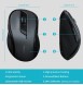 Rapoo M500 Tyst Trådlös Optisk Mus med Multilägesanslutning 2, 4 GHz och Bluetooth Svart