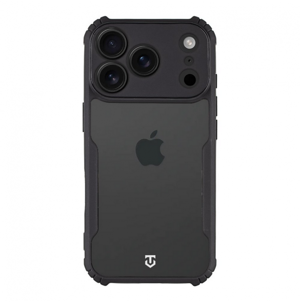 Tactical Quantum Stealth Kryt pro Apple iPhone 17 Pro Clear/Black