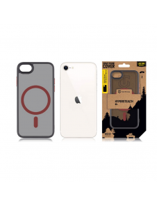 Tactical MagForce Hyperstealth 2.0-fodral för iPhone 7/8/SE 2020/SE 2022 Svart/Röd