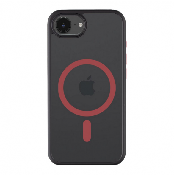 Tactical MagForce Hyperstealth 2.0-fodral för iPhone 16e Svart/Röd