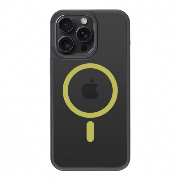 Tactical MagForce Hyperstealth 2.0-fodral för iPhone 15 Pro Max Svart/Gul