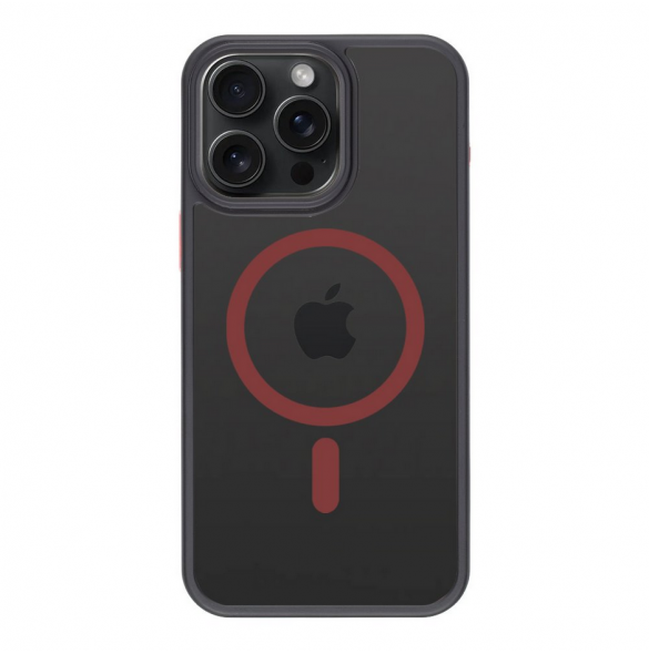 Tactical MagForce Hyperstealth 2.0-fodral för iPhone 15 Pro Max Svart/Röd