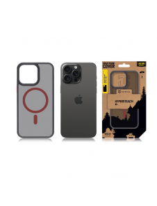 Tactical MagForce Hyperstealth 2.0-fodral för iPhone 15 Pro Max Svart/Röd