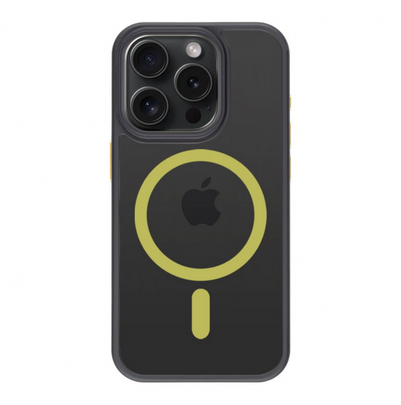 Tactical MagForce Hyperstealth 2.0-fodral för iPhone 15 Pro Svart/Gul