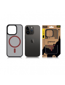 Tactical MagForce Hyperstealth 2.0-fodral för iPhone 14 Pro svart/röd