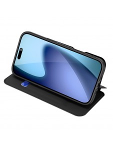 Dux Ducis Skin Pro-skal till iPhone 17 Air med fällbart skydd och kortfack – svart