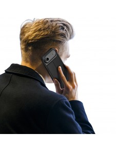 Dux Ducis Skin Pro-skal till iPhone 17 Air med fällbart skydd och kortfack – svart