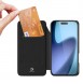 Dux Ducis Skin Pro-skal till iPhone 17 Pro med fällbart skydd och kortfack – svart