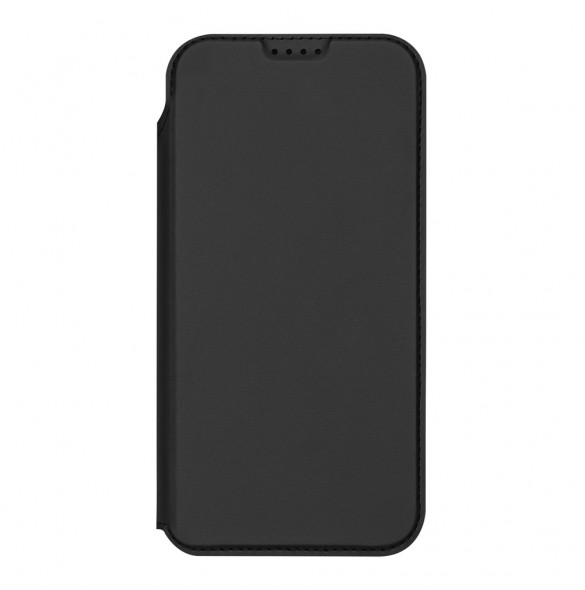 Dux Ducis Skin Pro iPhone 17 skal med fällbart lock och kortfack - svart