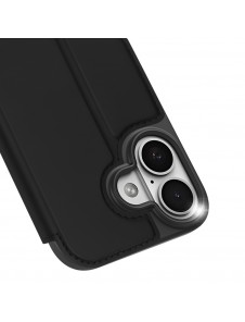 Dux Ducis Skin Pro iPhone 17 skal med fällbart lock och kortfack - svart