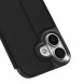 Dux Ducis Skin Pro iPhone 17 skal med fällbart lock och kortfack - svart