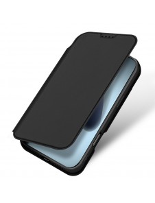 Dux Ducis Skin Pro iPhone 17 skal med fällbart lock och kortfack - svart
