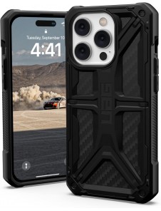 URBAN ARMOR GEAR Designat för iPhone 14 Pro Skal Kolfiber Monarch 114034114242