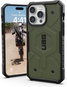 URBAN ARMOR GEAR med iPhone 15 Pro Max-skalPathfinder Olive Drab 114301117272