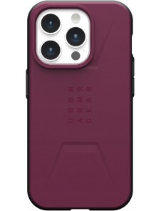 URBAN ARMOR GEAR med iPhone 15 Pro Skal Civil Bordeaux 114275119049