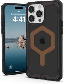URBAN ARMOR GEAR med iPhone 15 Pro Max Plyo svart/brons 114305114085