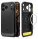 Spigen Rugged Armor Mag MagSafe-skal till iPhone 17 Pro – Mattsvart