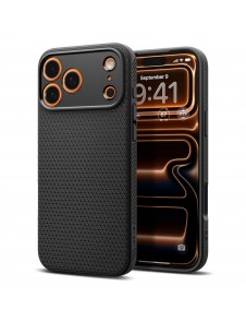 Spigen Liquid Air-skal till iPhone 17 Pro – Mattsvart