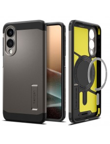 Spigen Tough Armor MagSafe-skal till Samsung Galaxy S25 Edge - Grå/Svart