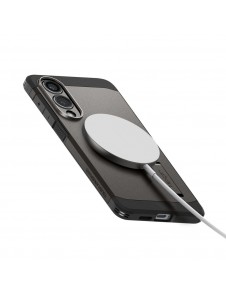 Spigen Tough Armor MagSafe-skal till Samsung Galaxy S25 Edge - Grå/Svart