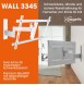 Vogel's WALL 3345 - TV-väggfäste för 40-65 tums TV, väggfäste, vridbart och lutbart upp till 180°, universell kompatibilitet