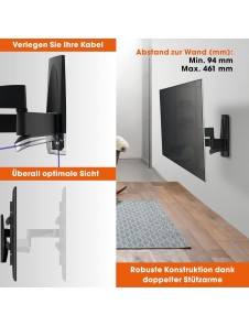 Vogel's WALL 3250 framåtvänd 120° TV-väggfäste 32-55 tum, svart