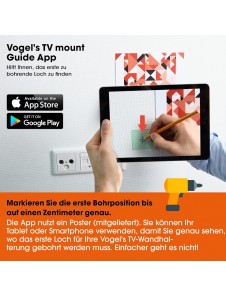 Vogel's WALL 3250 framåtvänd 120° TV-väggfäste 32-55 tum, svart