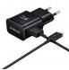 Samsung EP-TA200EBE USB-A 15W väggladdare med EP-DR140ABE USB-A - USB-C-kabel - svart