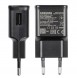 Samsung EP-TA200EBE USB-A 15W väggladdare med EP-DR140ABE USB-A - USB-C-kabel - svart