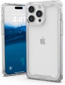 URBAN ARMOR GEAR UAG Skyddsskal för iPhone 15 Pro Max,Plyo Ice Rugged - Transparent