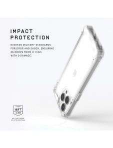 URBAN ARMOR GEAR UAG Skyddsskal för iPhone 15 Pro Max,Plyo Ice Rugged - Transparent