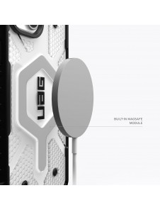 URBAN ARMOR GEAR Pathfinder-skal kompatibelt med iPhone 15 Plus - Ice (114357113131)