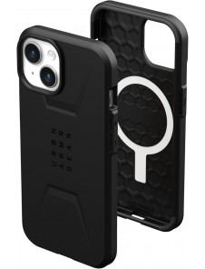 URBAN ARMOR GEAR Civilian-skal kompatibelt med iPhone 15 Plus - Svart (114306114040)