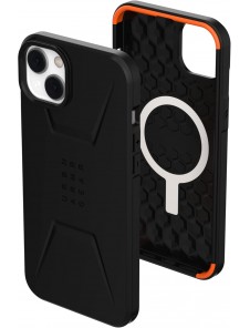 Urban Armor Gear UAG Civilian-skal kompatibelt med Apple iPhone 14 Plus - Svart (114037114040)