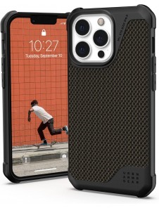 Urban Armor Gear Metropolis LT-skal kompatibelt med Apple iPhone 13 Pro - Kevlar Olive 11315O113940