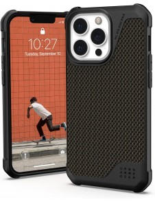 Urban Armor Gear Metropolis LT-skal kompatibelt med Apple iPhone 13 Pro - Kevlar Olive 11315O113940