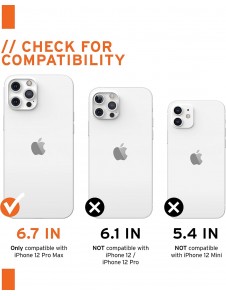 Urban Armor Gear Civilian-skal till Apple iPhone 12 Pro Max – skyddande skal – silver