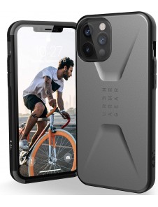 Urban Armor Gear Civilian-skal till Apple iPhone 12 Pro Max – skyddande skal – silver
