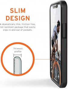 Urban Armor Gear Civilian-skal till Apple iPhone 12 Pro Max – skyddande skal – silver