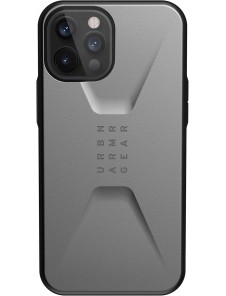 Urban Armor Gear Civilian-skal till Apple iPhone 12 Pro Max – skyddande skal – silver