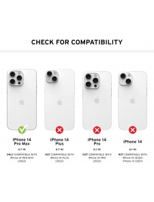 Urban Armor Gear UAG Civilian-skal kompatibelt med Apple iPhone 14 Pro Max - Blå (114043115555)