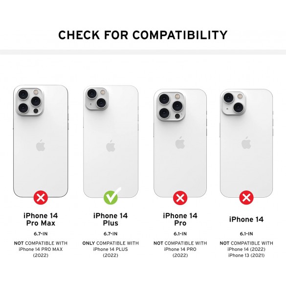 Monarch Pro Kevlar iPhone 14 Plus-skal - Kevlar Svart (114029113933)