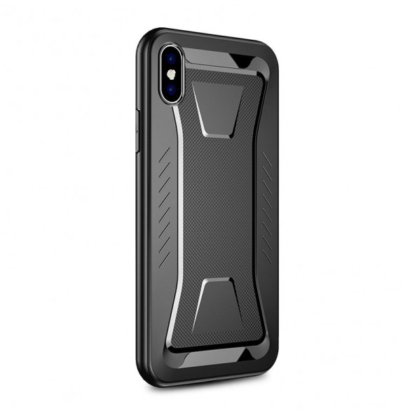 Svart och väldigt snyggt fodral för iPhone XS / X.
