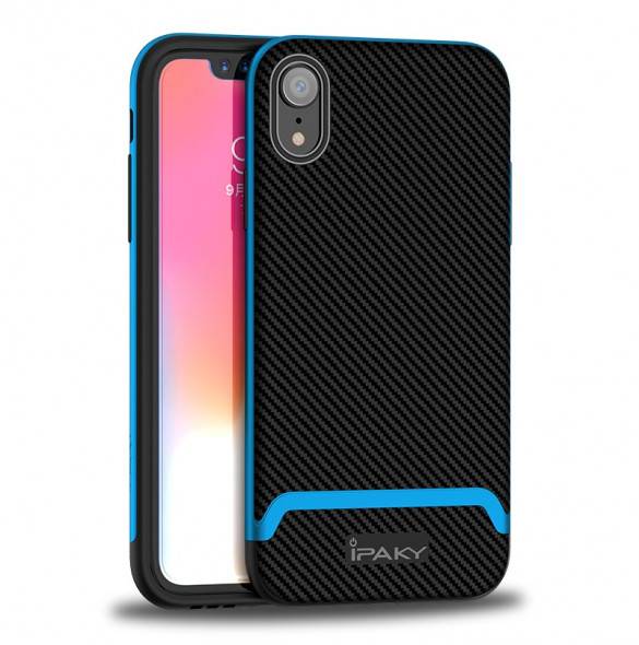 Blå och väldigt snyggt skydd till iPhone XR.