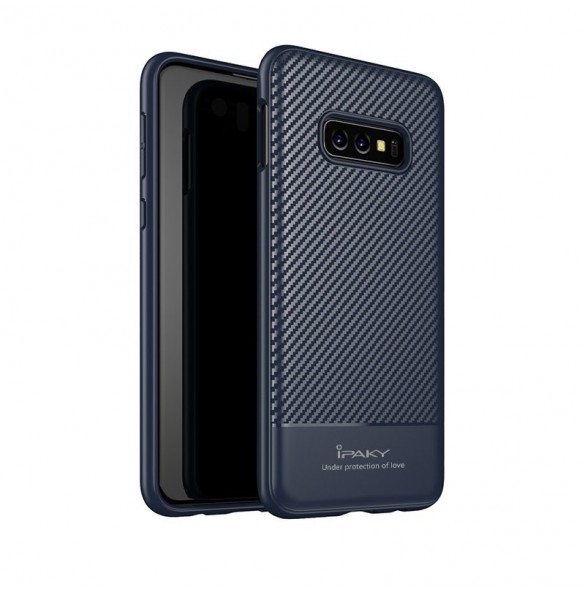 Blå och väldigt snyggt skydd till Samsung Galaxy S10e.