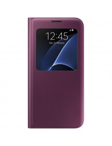 Samsung EF-CG935PXE S-View Case Vikbart Fodral Till Samsung Galaxy S7 Edge - Wine